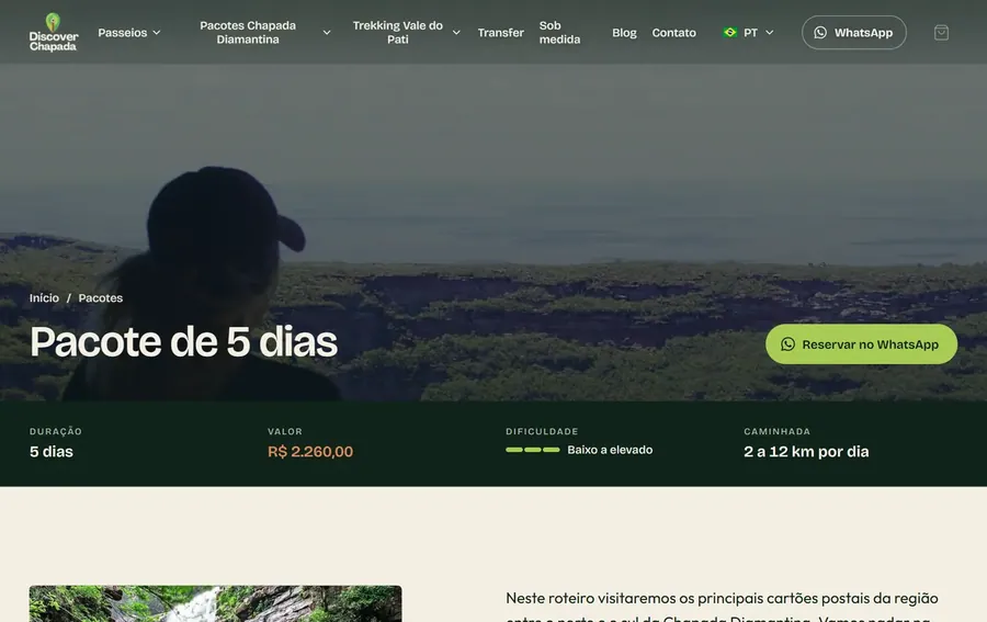Discover Chapada: Valor e dificuldade na primeira tela
