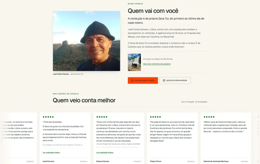 Zecatur Turismo: Quem conduz tem nome e rosto