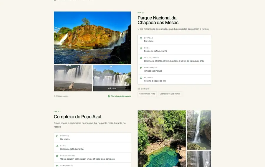 Zecatur Turismo: O que não está incluso, dito antes