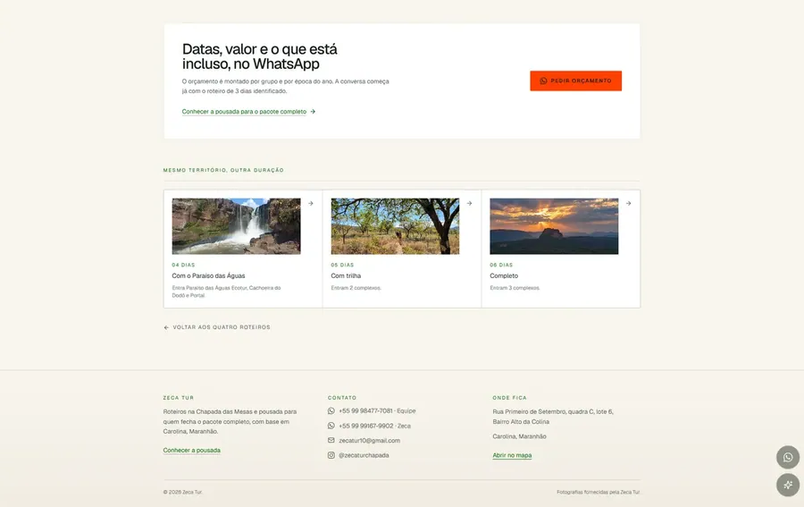 Zecatur Turismo: Orçamento que já chega identificado